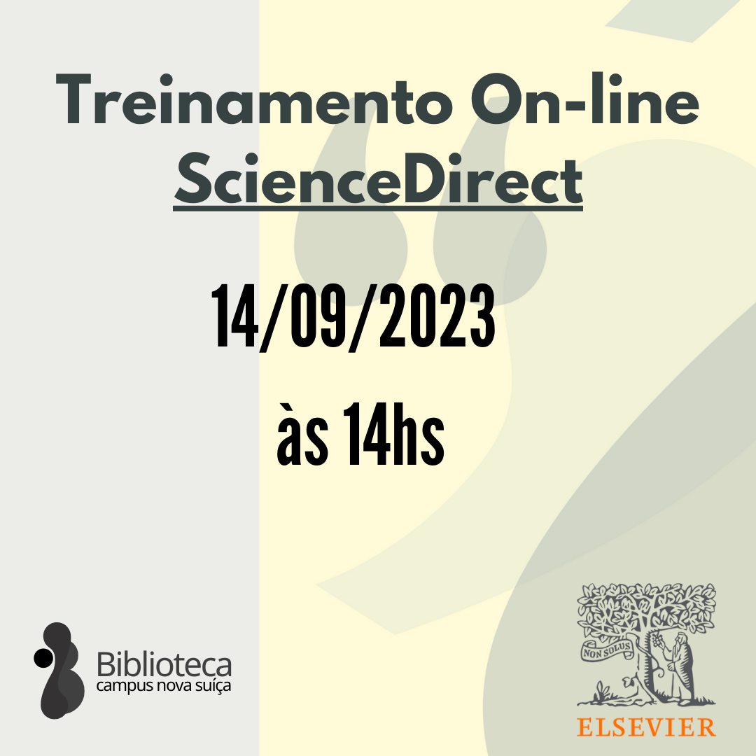 Treinamento Online na plataforma ScienceDirect Biblioteca Campus 1